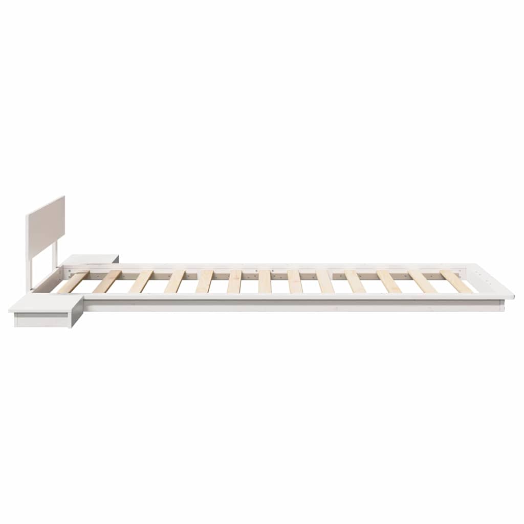 Bed Frame Brown 75 x 190 cm Wood