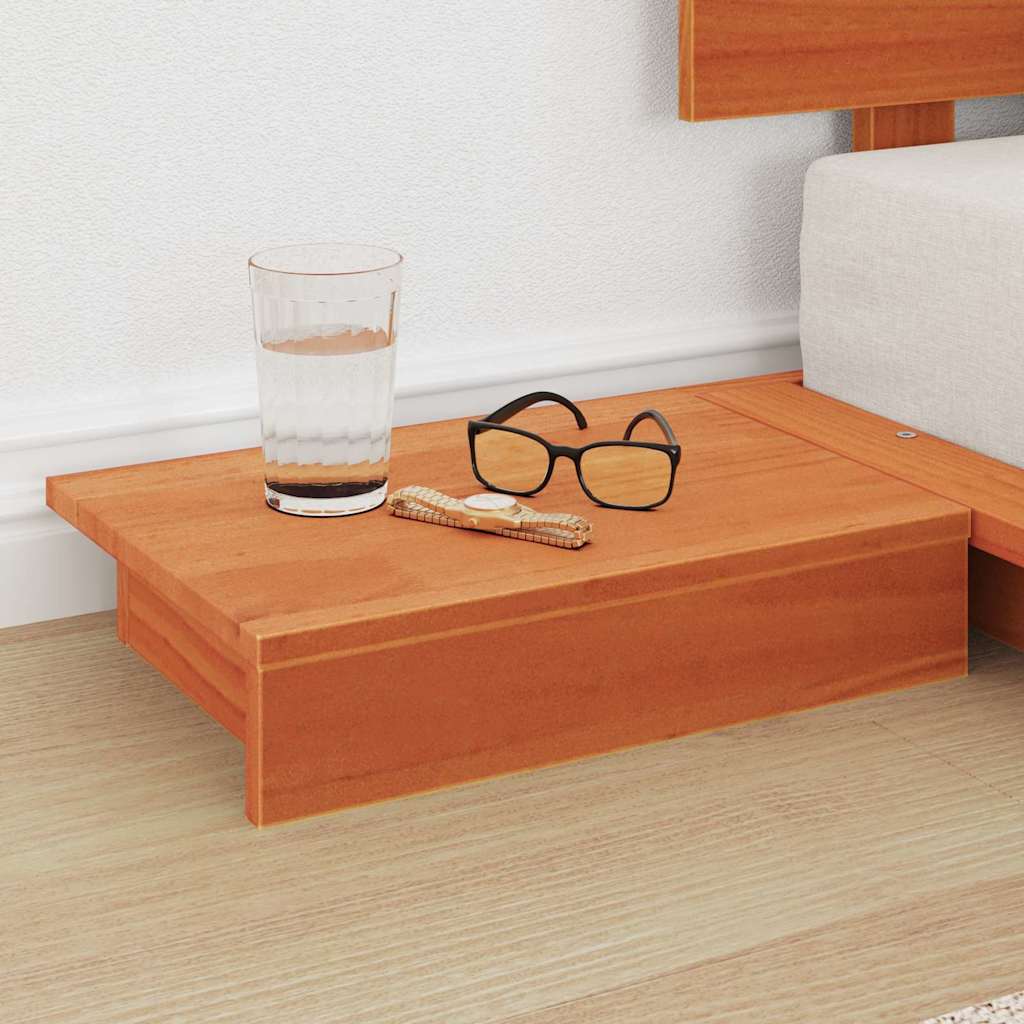 Bed Frame Brown 75 x 190 cm Wood
