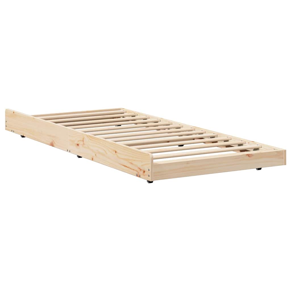 Bed Frame Brown 80 x 200 cm Solid Pine wood