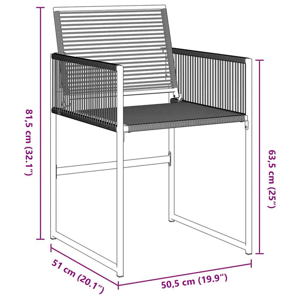Garden Dining Set 5 pcs Black Poly Rattan