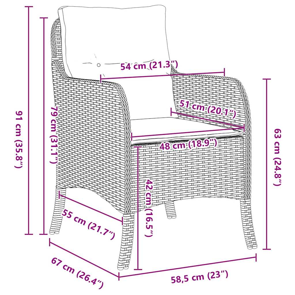 Garden Dining Set with Cushion 5 pcs Grey Poly Rattan