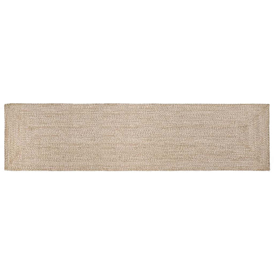 Area Rugs Natural and White 60 x 400 cm Jute