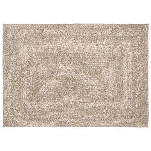 Area Rugs Natural and White 140 x 200 cm Jute