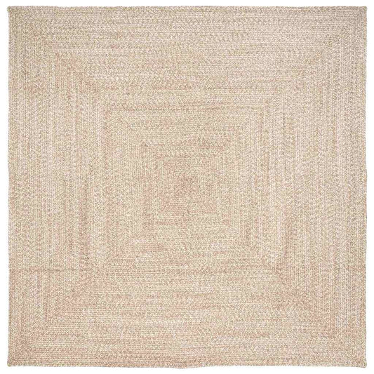 Area Rugs Natural and White 200 x 200 cm Jute