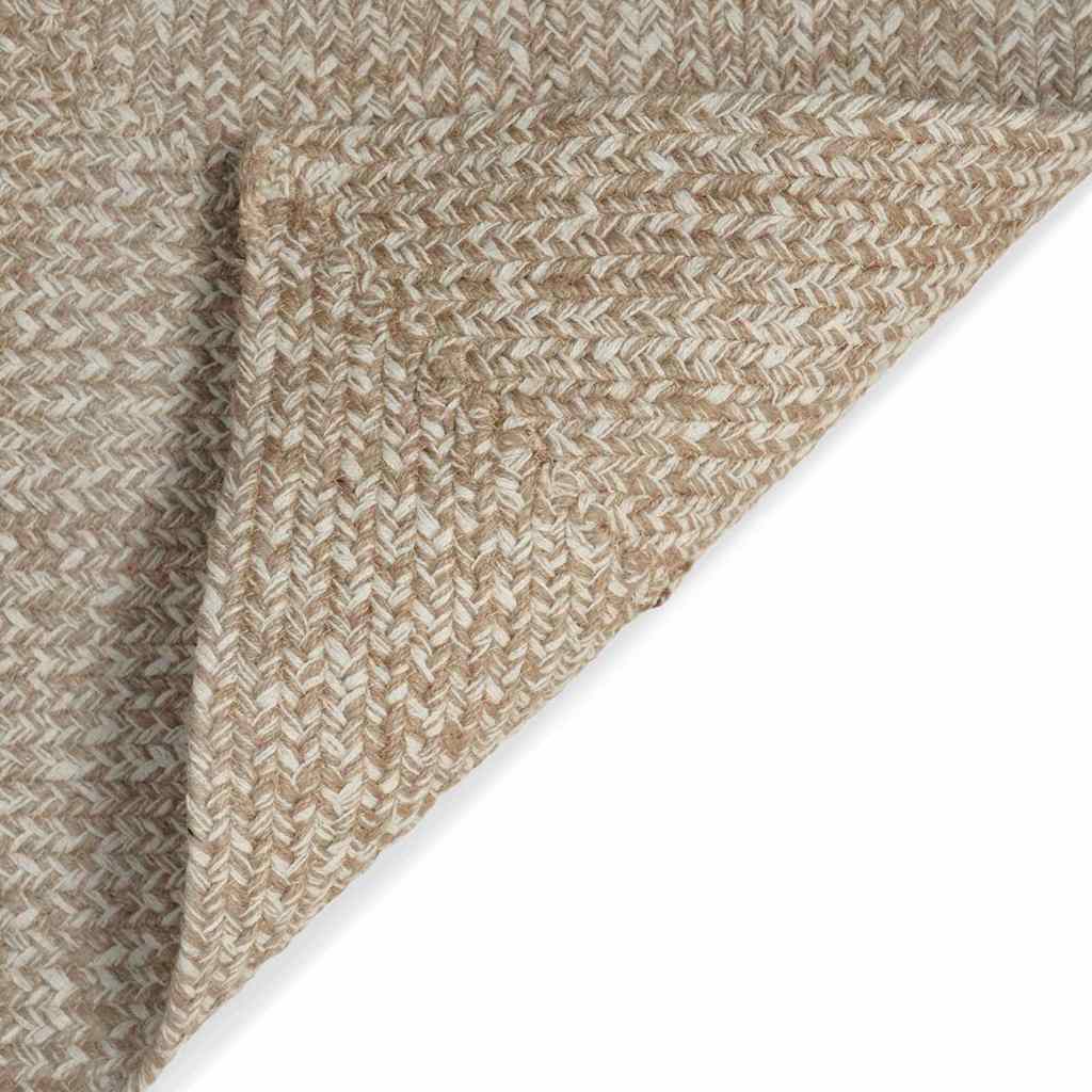 Area Rugs Natural and White 240 x 240 cm Jute
