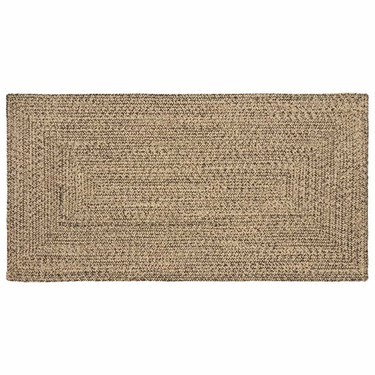 Area Rugs Natural and Black 80 x 150 cm Jute