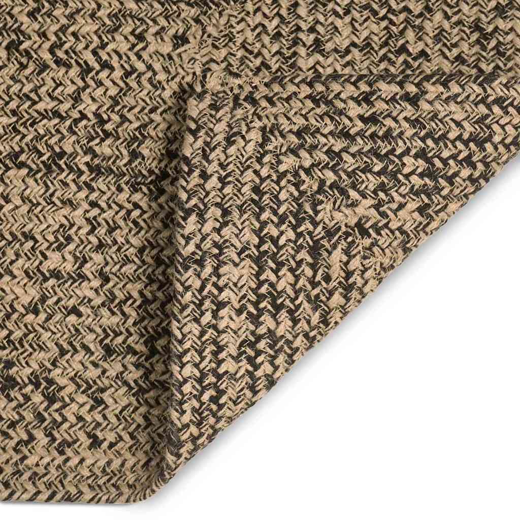 Area Rugs Natural and Black 120 x 170 cm Jute