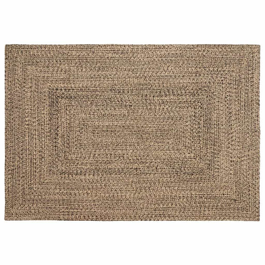 Area Rugs Natural and Black 120 x 170 cm Jute