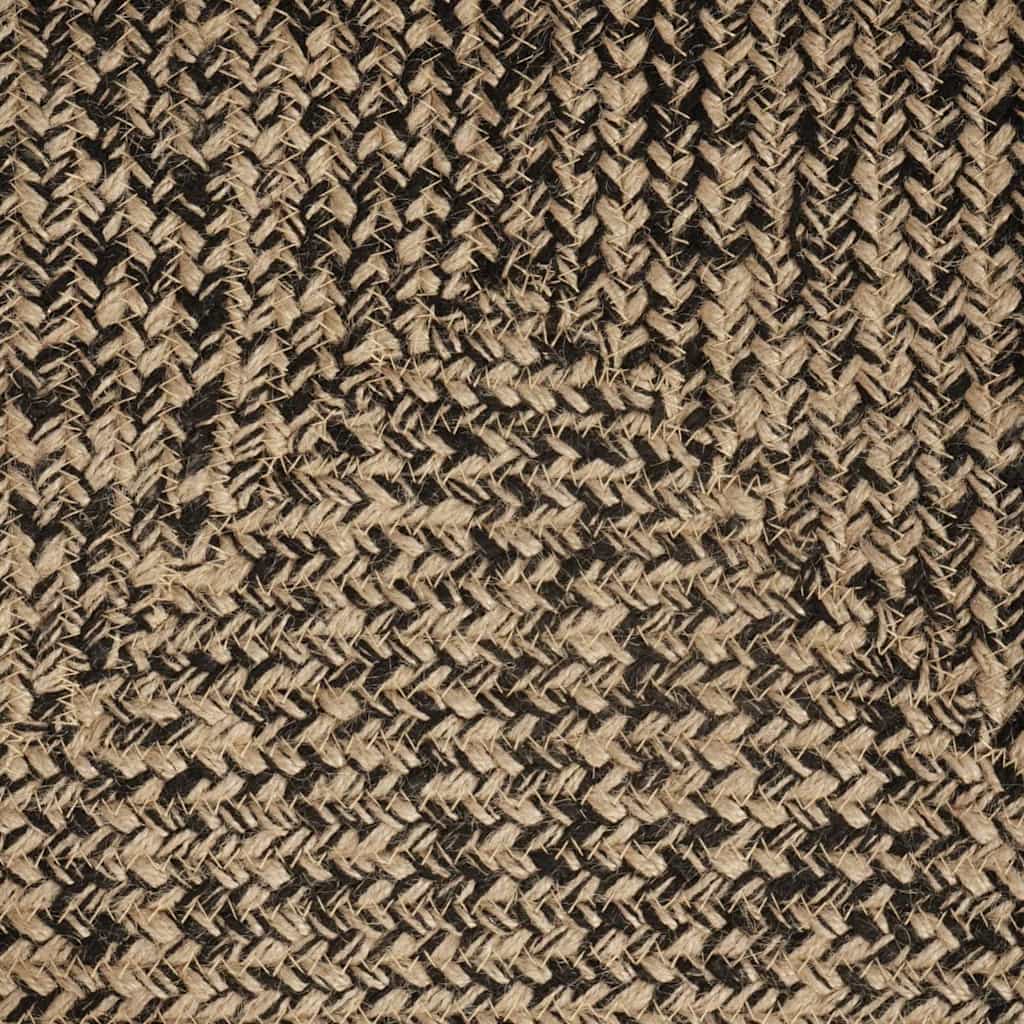 Area Rugs Natural and Black 120 x 170 cm Jute
