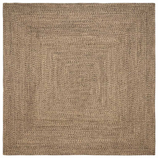 Area Rugs Natural and Black 300 x 300 cm Jute