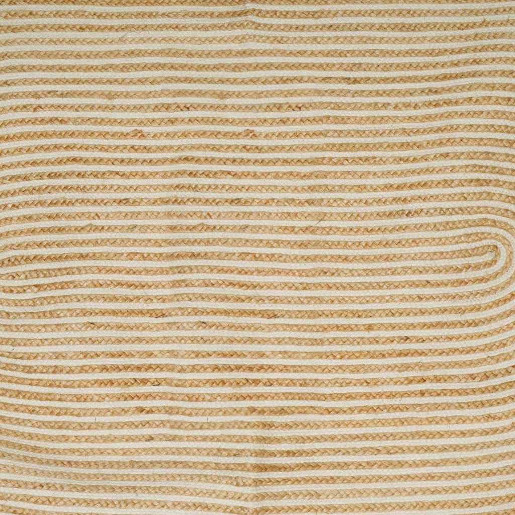 Area Rugs Natural and White 152 x 245 cm Jute