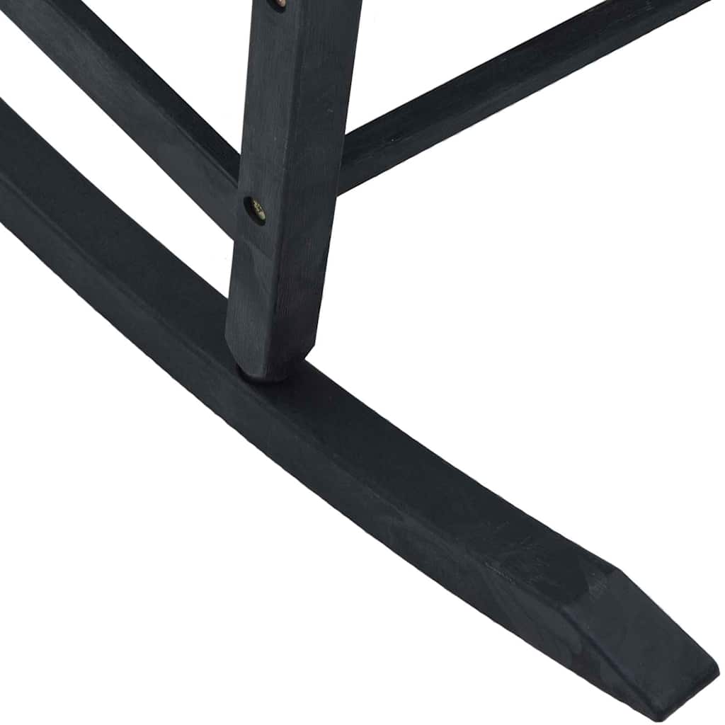 Rocking Chair Black 84 x 65 x 114 cm Resin