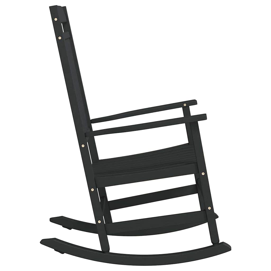 Rocking Chair Black 84 x 65 x 114 cm Resin