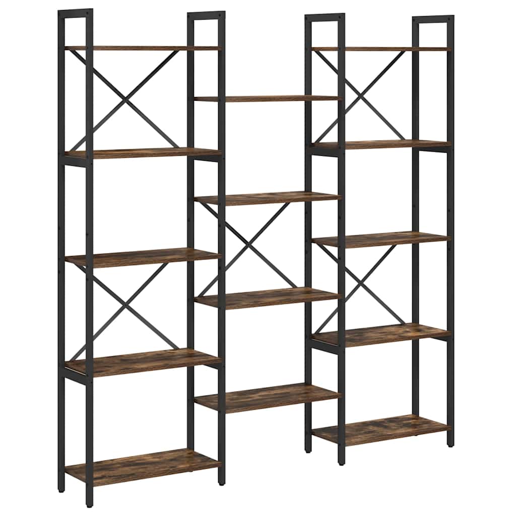 Bookshelf 156 x 25 x 167 cm Engineered Wood Sonoma Oak