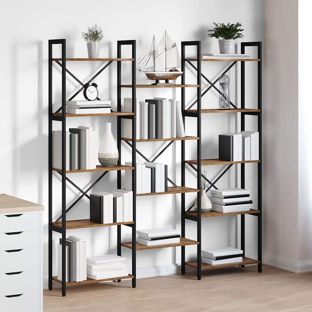 Bookshelf Old wood 156 x 25 x 167 cm Engineered Wood