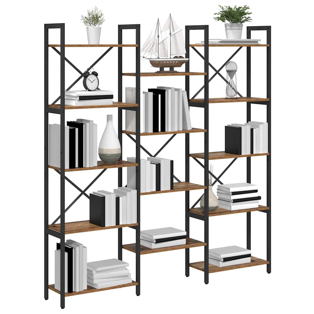 Bookshelf Old wood 156 x 25 x 167 cm Engineered Wood