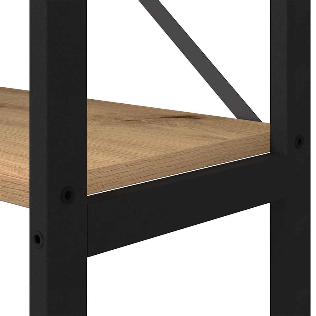 Bookshelf 156 x 25 x 167 cm Engineered Wood Artisan Oak