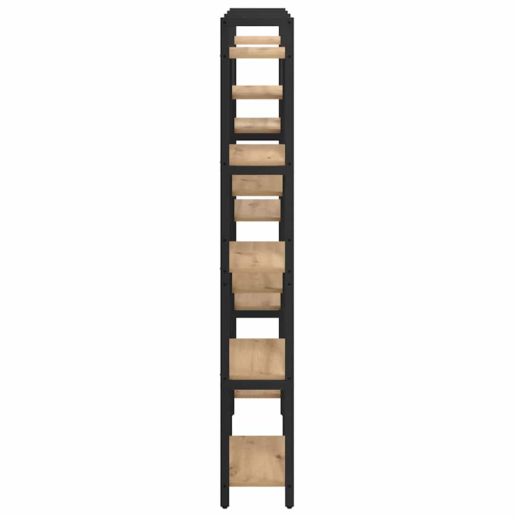 Bookshelf 156 x 25 x 167 cm Engineered Wood Artisan Oak