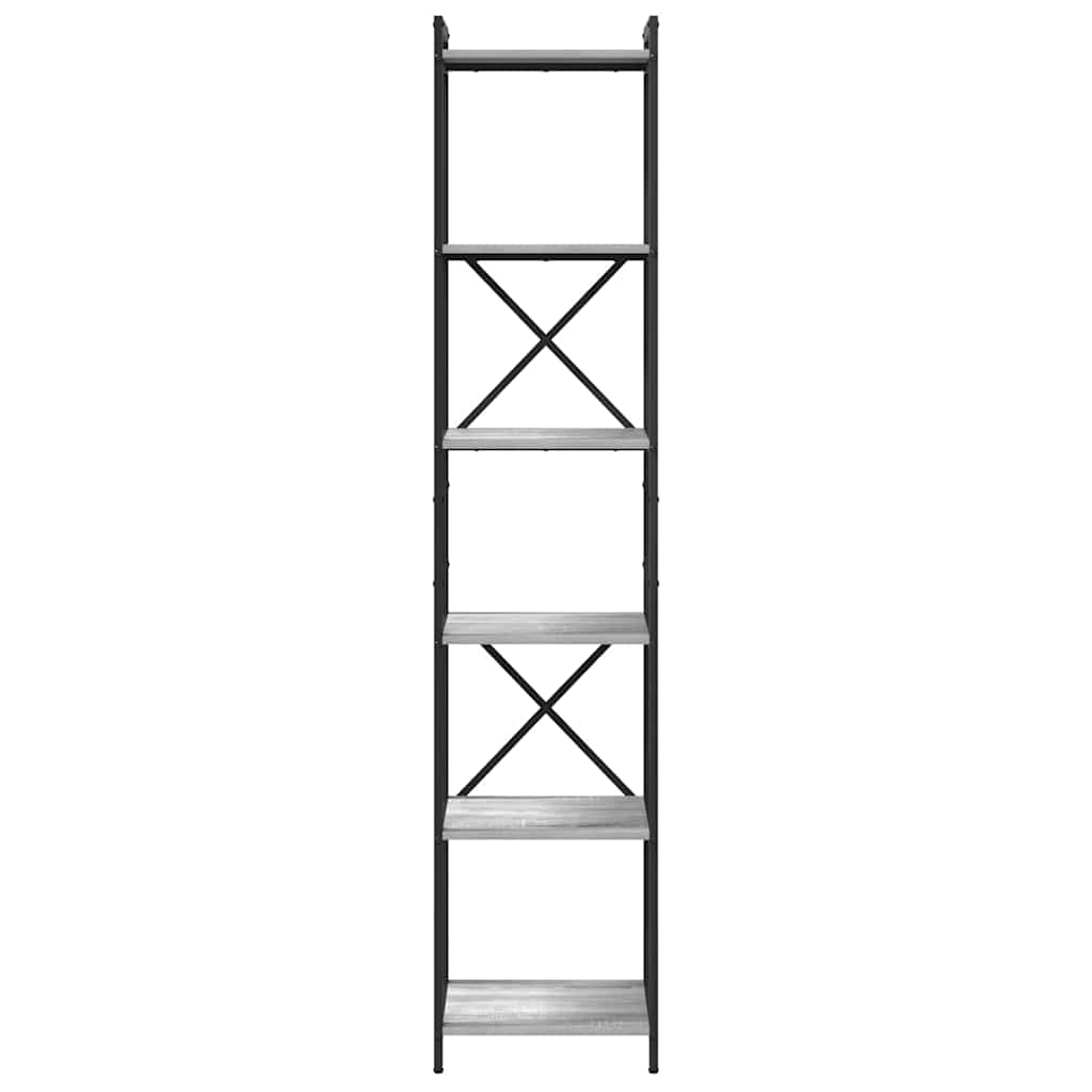 Bookshelf Grey sonoma 40 x 30 x 189.5 cm Engineered Wood