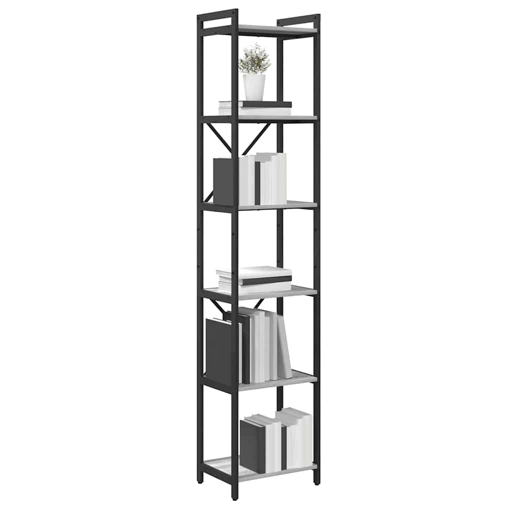 Bookshelf Grey sonoma 40 x 30 x 189.5 cm Engineered Wood