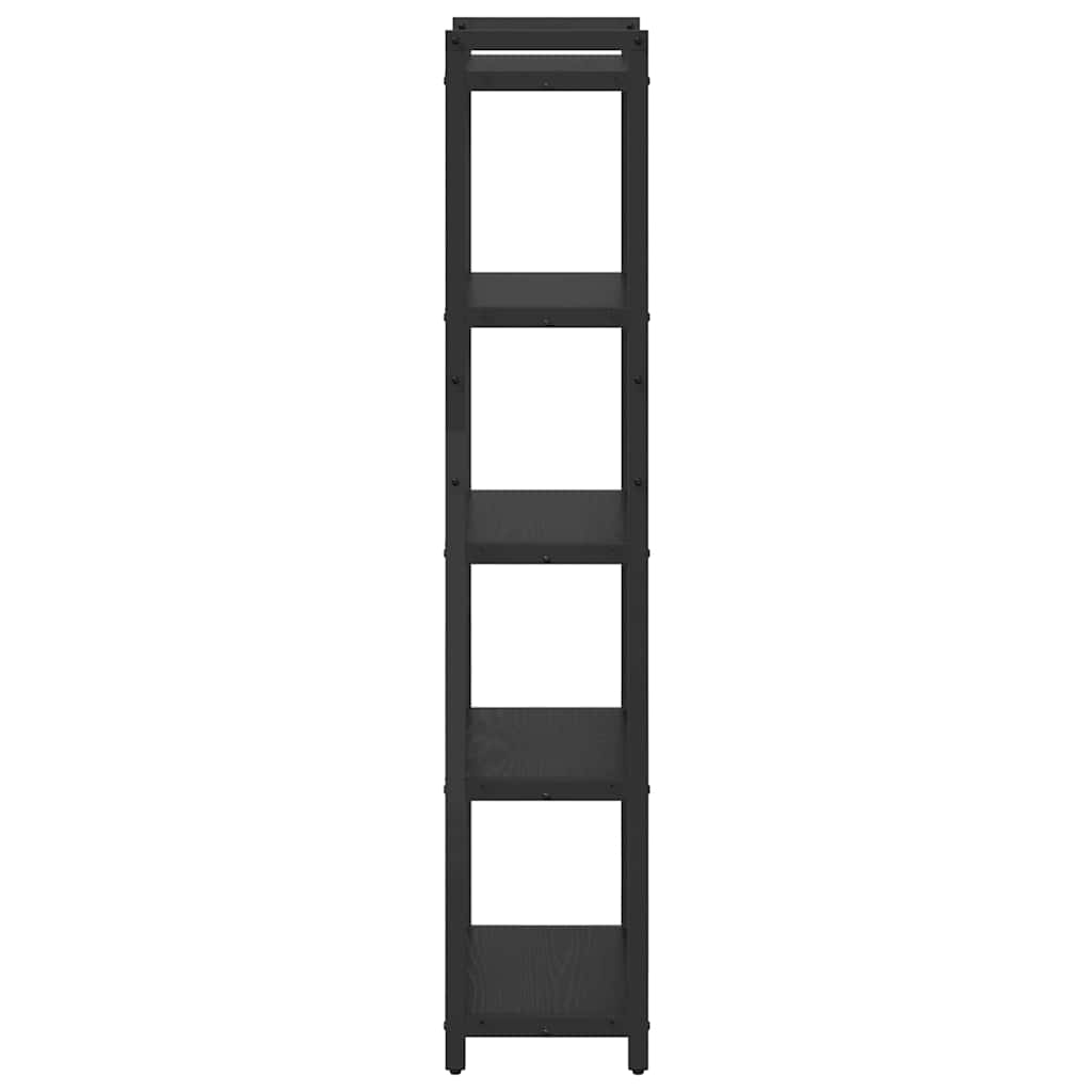 Bookshelf Black Oak 40 x 30 x 155 cm Engineered Wood