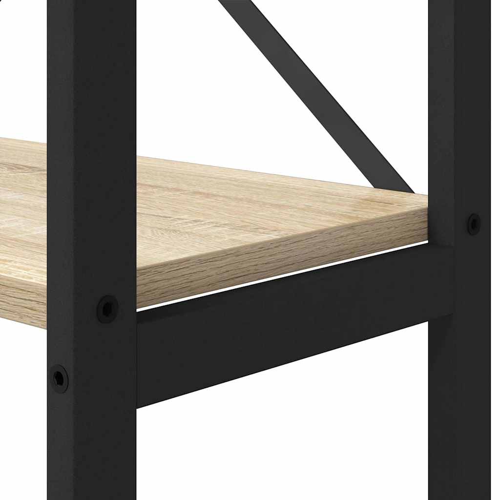 Bookshelf 40 x 30 x 155 cm Engineered Wood Sonoma Oak
