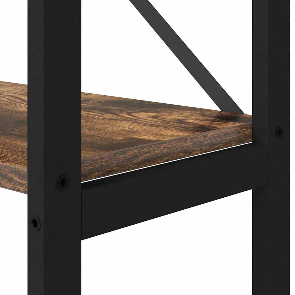 Bookshelf 40 x 30 x 155 cm Engineered Wood Smoked Oak