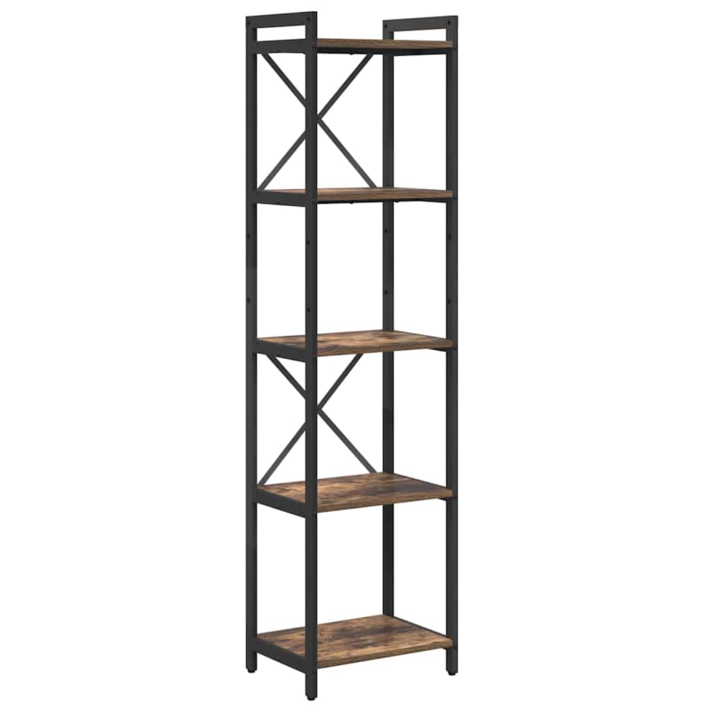 Bookshelf Smoked Oak 40 x 30 x 155 cm Engineered Wood