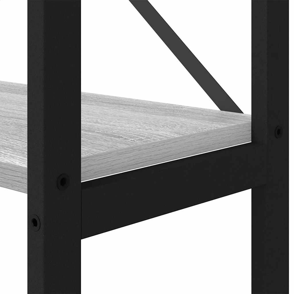 Bookshelf 40 x 30 x 155 cm Engineered Wood Grey sonoma