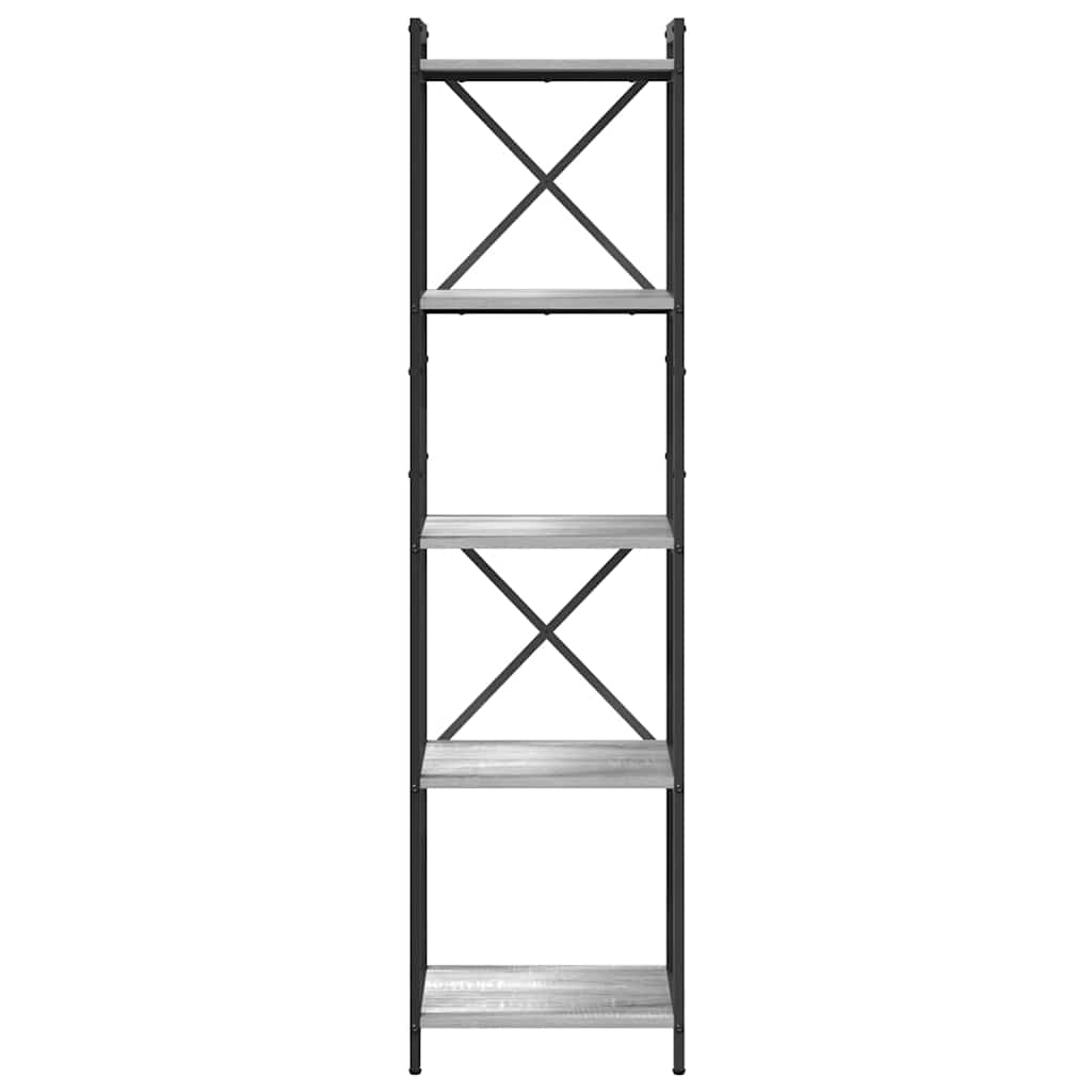 Bookshelf Grey sonoma 40 x 30 x 155 cm Engineered Wood