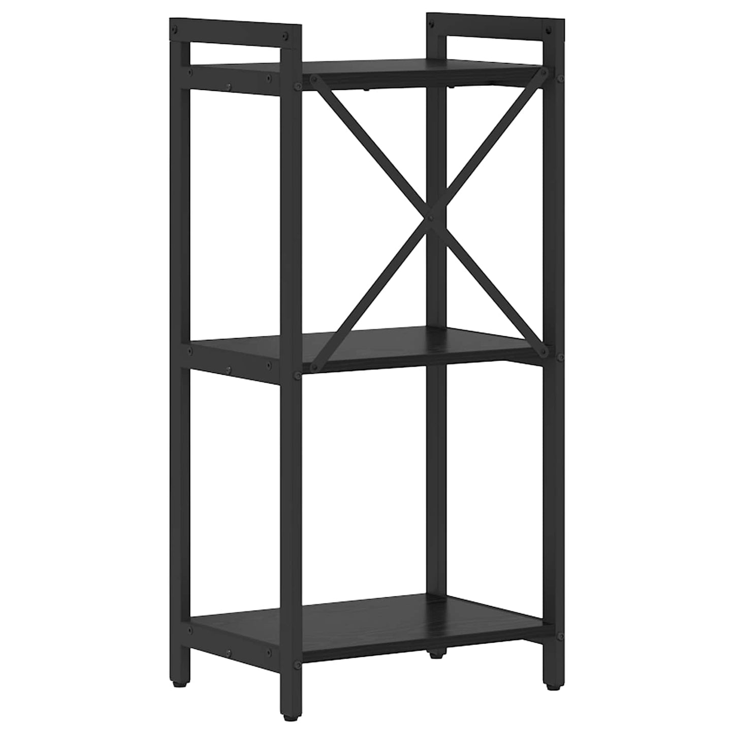 Bookshelf Black Oak 40 x 30 x 85 cm Engineered Wood