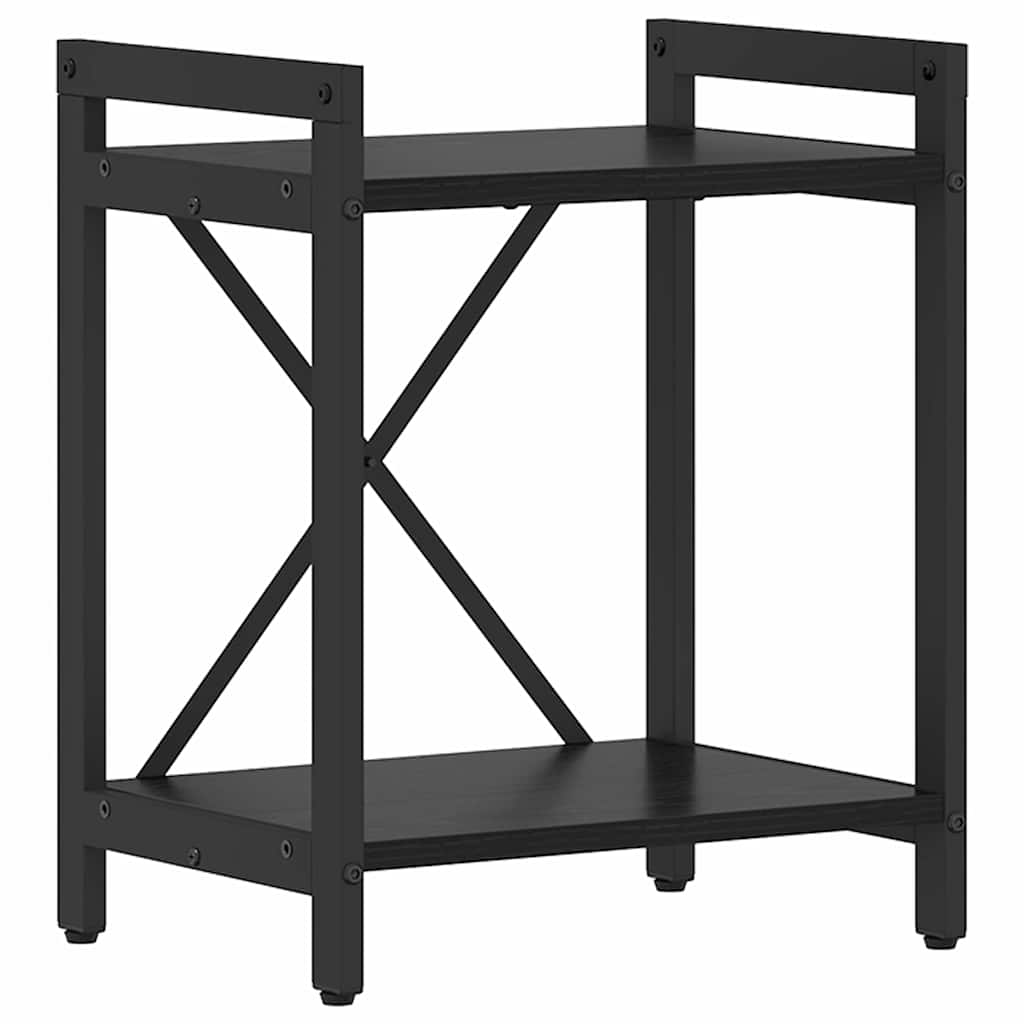 Bookshelf Black Oak 40 x 30 x 50 cm Engineered Wood