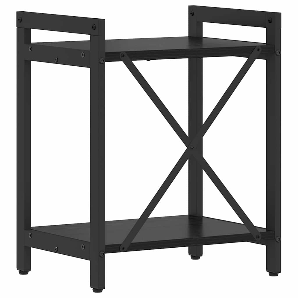Bookshelf 40 x 30 x 50 cm Engineered Wood Black Oak