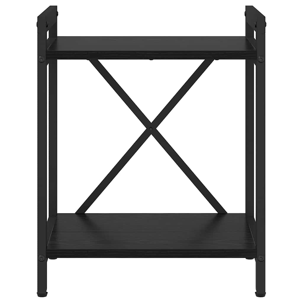 Bookshelf 40 x 30 x 50 cm Engineered Wood Black Oak