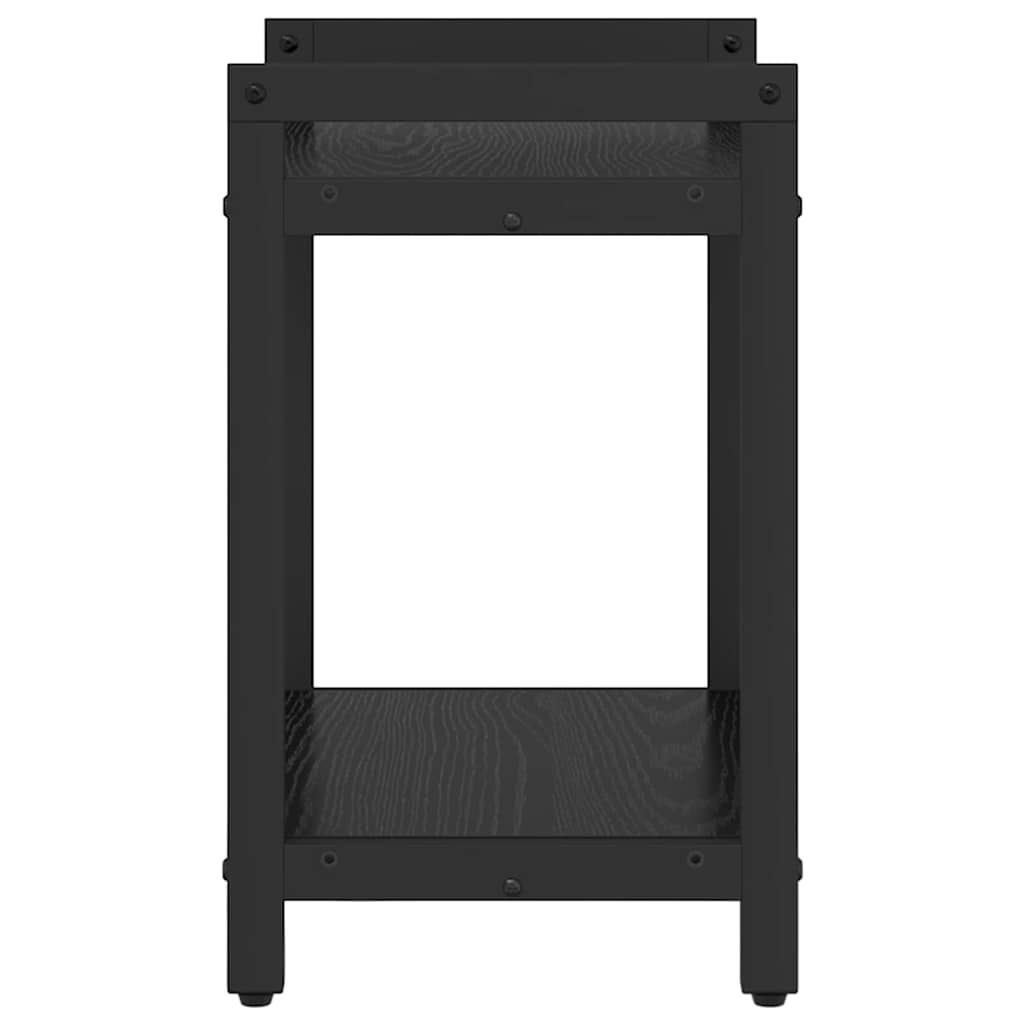 Bookshelf 40 x 30 x 50 cm Engineered Wood Black Oak