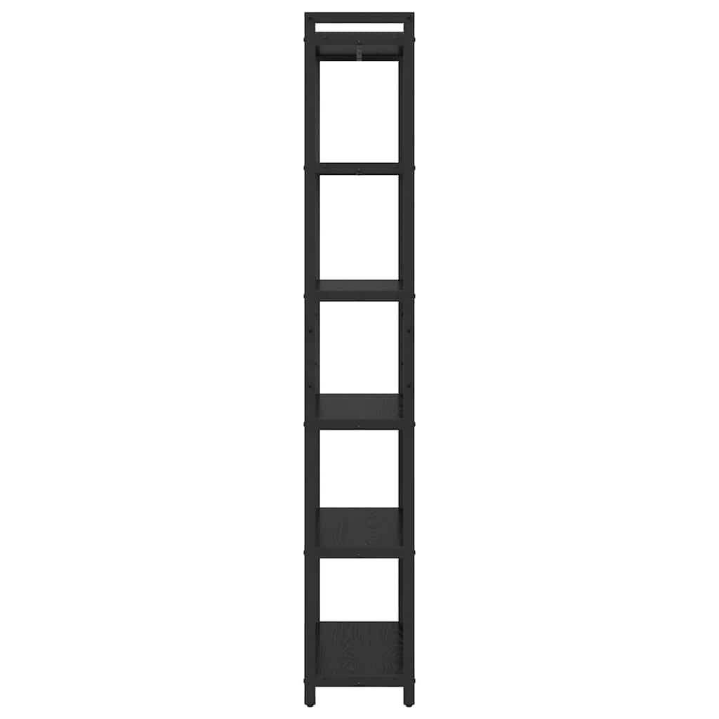 Bookshelf Black Oak 60 x 30 x 189.5 cm Engineered Wood