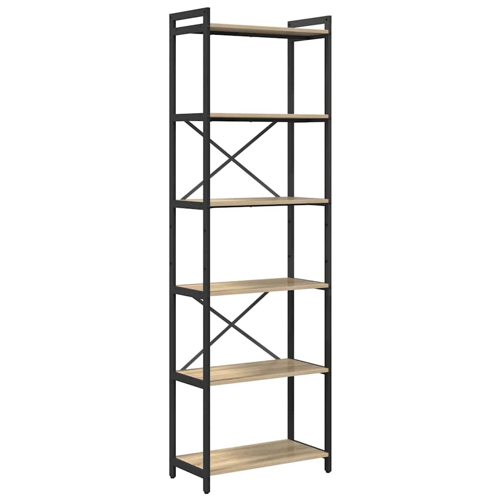Bookshelf Sonoma Oak 60 x 30 x 189.5 cm Engineered Wood