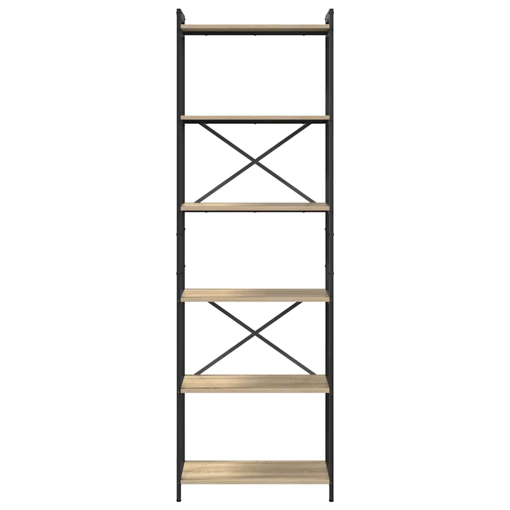 Bookshelf Sonoma Oak 60 x 30 x 189.5 cm Engineered Wood