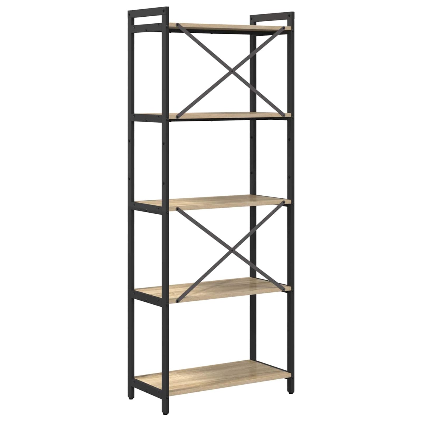 Bookshelf Sonoma Oak 60 x 30 x 155 cm Engineered Wood