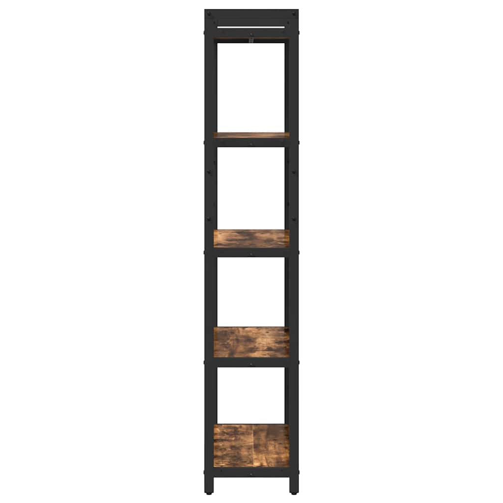 Bookshelf Smoked Oak 60 x 30 x 155 cm Engineered Wood