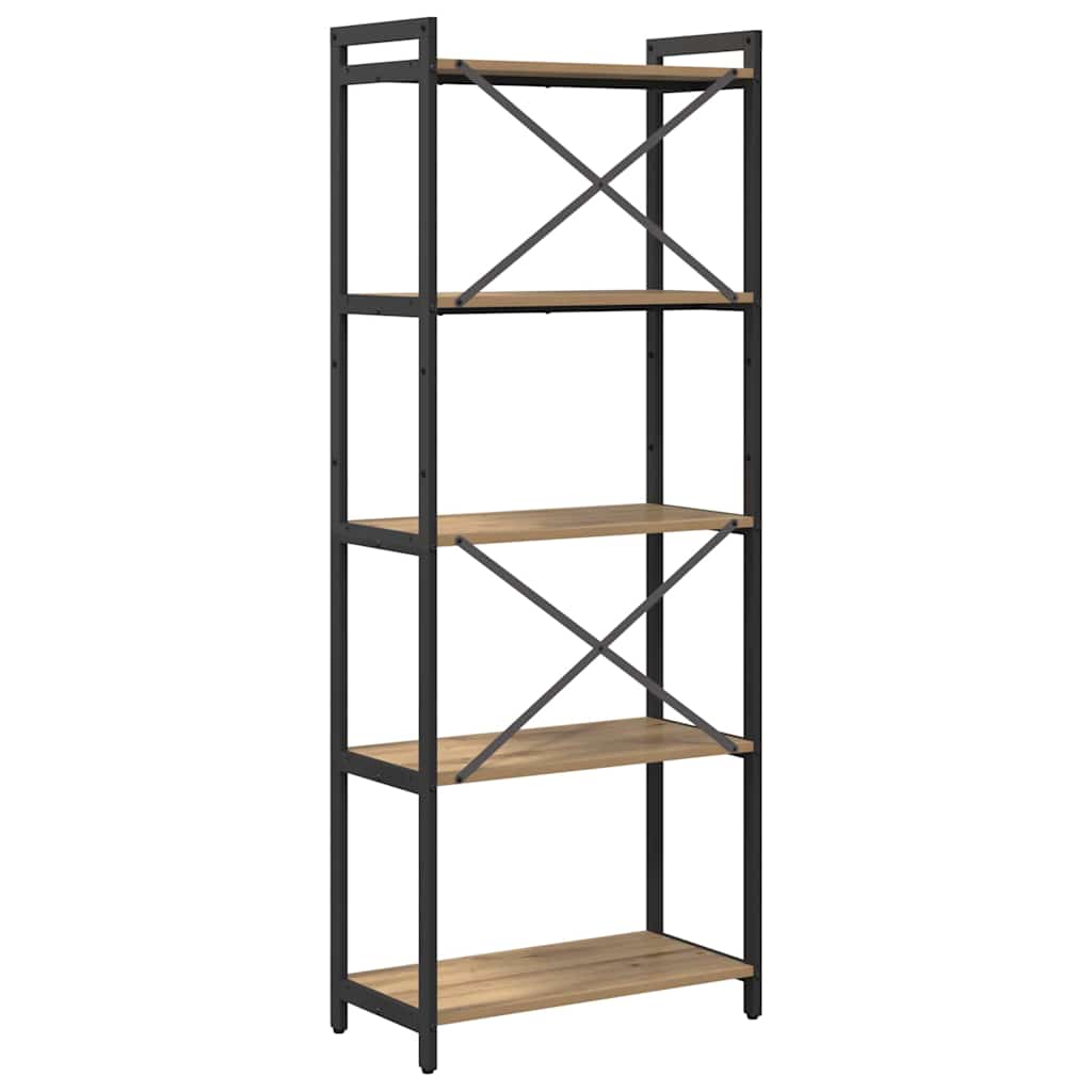 Bookshelf 60 x 30 x 155 cm Engineered Wood Artisan Oak