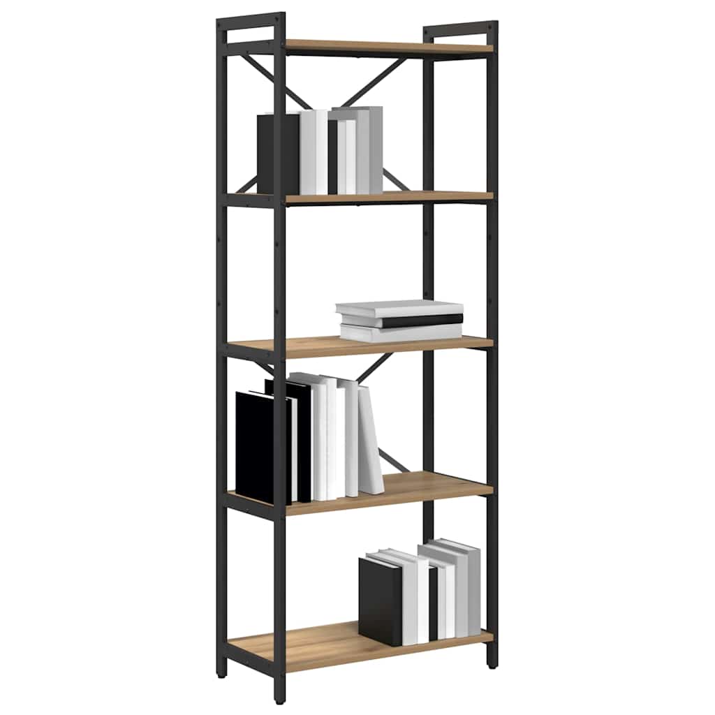 Bookshelf 60 x 30 x 155 cm Engineered Wood Artisan Oak