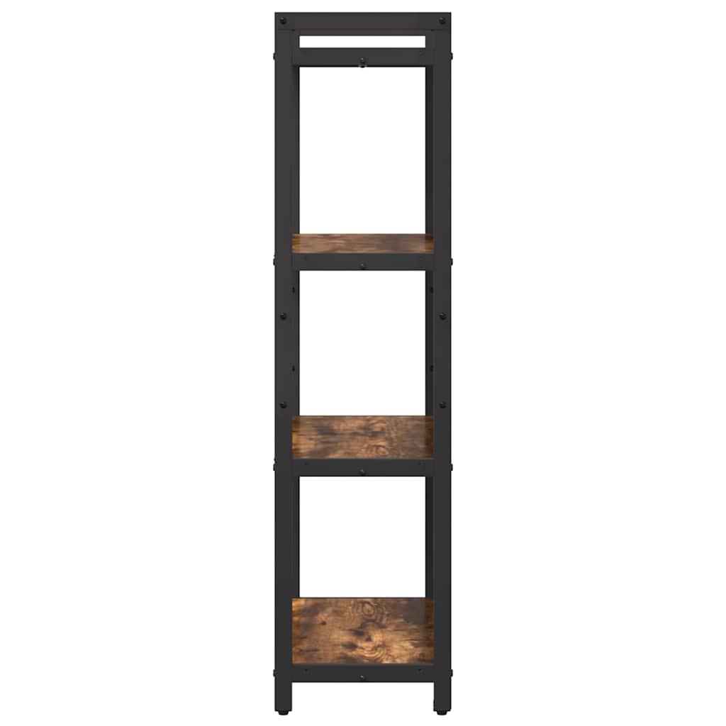 Bookshelf Smoked Oak 60 x 30 x 120 cm Engineered Wood