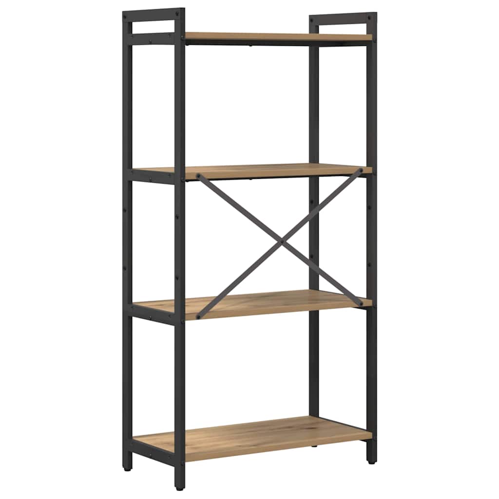 Bookshelf 60 x 30 x 120 cm Engineered Wood Artisan Oak