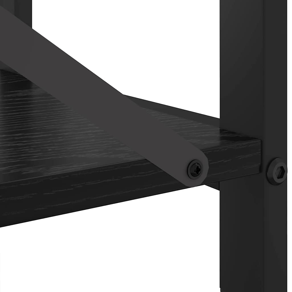 Bookshelf 60 x 30 x 85 cm Engineered Wood Black Oak