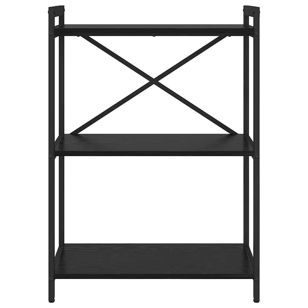 Bookshelf 60 x 30 x 85 cm Engineered Wood Black Oak