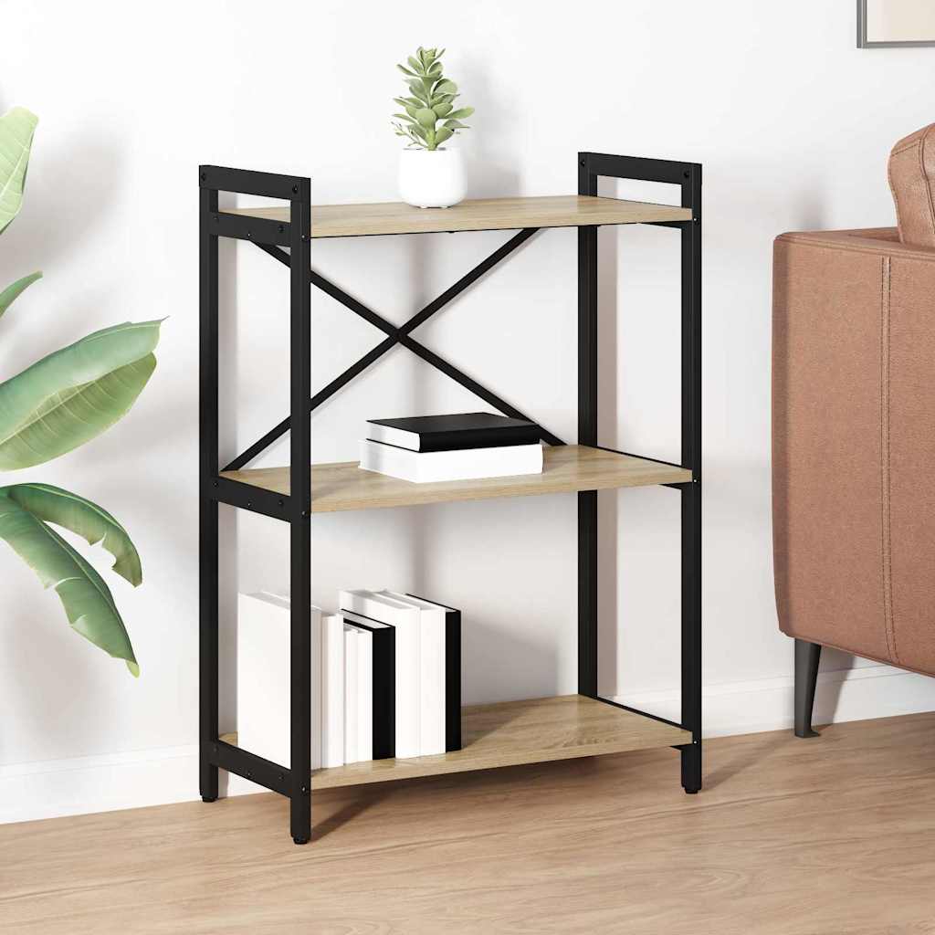 Bookshelf 60 x 30 x 85 cm Engineered Wood Sonoma Oak
