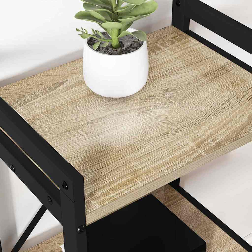 Bookshelf 60 x 30 x 85 cm Engineered Wood Sonoma Oak