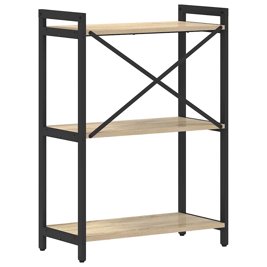 Bookshelf 60 x 30 x 85 cm Engineered Wood Sonoma Oak