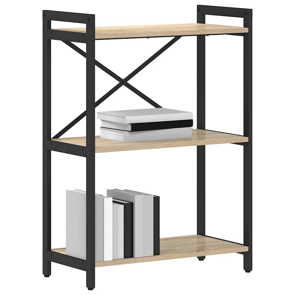 Bookshelf 60 x 30 x 85 cm Engineered Wood Sonoma Oak